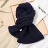 Bufanda de punto trenzado gruesa y suave estilo japonés, linda, para mujer, otoño e invierno, cálida, versátil, para estudiantes, parejas, bufanda de lana