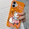 Ciclismo Hello Kitty Adecuado para Funda de Teléfono Móvil Apple 16/15 Iphone13 Patrón Granulado 14Promax/11 Carcasa Blanda 12