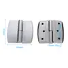 Accesorios de Ferretería para Mamparas de Baño Bisagras Planas para Puertas Bisagras para Puertas Plegables Acero Inoxidable 304 Bisagra de Cierre Automático para Puertas de Baños Públicos