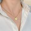 Collar Geométrico Minimalista Chapado en Oro de 18K Moda Elegante Circonita Cadena Clavícula Lujo Ligero Combinable Cadena de Collar de Alta Gama