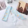 Nuevo Estilo Coreano Primavera y Verano Estampado de Frutas Bufanda Larga de Seda Cinturón para el Cabello Corbata Larga para Bolsos de Mujer Cinturón de Bufanda de Seda Pequeño Cinturón para el Cabello de Mujer