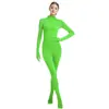Macacão Justo de Peça Única Personalizado Transfronteiriço Xzentai Cor Sólida Roupa para Dança Fantasia para Performance de Palco
