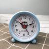 Mini Despertador Infantil con Luz Reloj de Mesita de Noche Redondo Reloj de Dibujos Animados Reloj de Mesita de Noche Informal 319B