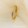 Pulsera de Moda Simple Incrustada con Diamantes, Pulsera Apilable de Gama Alta, Joyería de Acero Inoxidable Redonda de Lujo Popular en Europa y América
