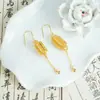 Brincos Vietnamitas Estilo Chinês Ouro de Areia Estilo Étnico Lanterna Vazada Filigrana Brincos com Borla Joias Retrô Femininas de Longa Duração