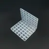 Caja de Plástico Transparente de 36 Compartimentos para Organizar Joyería, Herramientas de Ferretería y Componentes Electrónicos