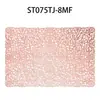 Tapete de mesa de jantar leve e luxuoso, oco, para uso doméstico, em PVC, bronzeador, com isolamento térmico, para mesa de jantar, à prova d'água e óleo, quadrado, para café