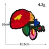 Estilo chinês flores ricas flores de peônia bordado de computador adesivos de tecido bordados patch de roupa adesivo diy atacado