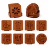Manteles individuales de madera de ébano, tapetes de mesa resistentes al calor, tapetes para platos de casserole, tapetes de comedor resistentes a altas temperaturas, lindos tapetes para tazones y tapetes resistentes al calor para tazas de té para uso doméstico