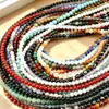 Suministrado directamente por el fabricante: cuentas redondas pequeñas de piedra natural, cuentas de arroz, cristal, turmalina, cuentas redondas de ágata, materiales hechos a mano para DIY, accesorios para pulseras