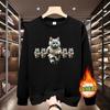 2024 Primavera Outono Inverno Moda Masculina e Feminina Moletom Crewneck Roupas Outono e Inverno Moda Marca forrado de lã Top Espessado