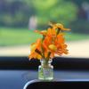 Adornos para Coche con Flores Artificiales Frescas Transfronterizos Florero de Celebridad de Internet Flores Interior del Coche Accesorios para Coche Decoraciones de la Consola Central