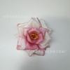 Cabeza de flor de rosa de simulación, diámetro de 9 cm, horquilla de flor artificial, accesorios para el cabello, tocado DIY, clip de pico de pato, clip lateral