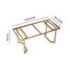 Soporte de pata de mesa de baldosas incorporado, pata de mesa de tablero de roca, soporte para mesa de comedor, pintura para hornear, mesa de té, base de metal, pie de mesa de mármol
