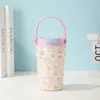 Taza de café portátil de nuevo diseño con estampado de leopardo, taza aislada de acero inoxidable 316, adecuada para mujeres, uso en la oficina, el hogar y el coche, también una excelente botella de agua aislada