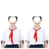 Cachecol Vermelho para Alunos do Ensino Fundamental, Feito de Algodão Que Não Desbota, Cachecóis de Algodão Universais de 1,2m Que São Respiráveis, Rígidos, Estilosos e de Alta Qualidade