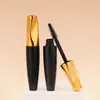 Tapa Dorada Electrochapada Mascara Tinte para el Cabello Tubo Vacío con Cabezal de Cepillo Palo Acabador para Cabello Cortado Botella de Maquillaje de Belleza Material de Empaque para Líquido de Crecimiento
