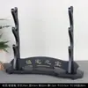 Estante para Espadas Montado en Pared Soporte para Espadas Madera Maciza Estante Alto y Bajo Uno, Dos, Tres Multicapa Universal Adornos Soporte para Flauta Caña de Pescar Mini Estante