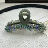 Pinza de Tiburón Grande de Cristal Nueva de Lujo Ligero Estilo Coreano para Peinar la Parte Posterior de la Cabeza, Pinza para el Cabello de Gama Alta Accesorio para el Cabello Venta al por Mayor