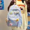 Mochila de Nicho de Alto Valor Estilo Japonês para Estudantes Universitários, Mochila Fofa de Grande Capacidade Estilo Soft Girl, Novo Modelo para Meninas