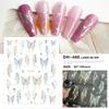 Redanco nova série de borboletas com explosões 3D adesivos para nail art adesivos de unha adesivos atacado DH-488