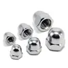 Tuercas de tapa para brida de acero inoxidable 304 estándar, a prueba de óxido, resistentes al desgaste, tuercas decorativas, cabeza redonda, al por mayor, GB802