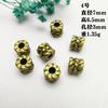 Aliexpress Transfronteiriço Contas de Barril de Liga de Bronze Antigo Acessórios de Joalheria DIY Contas Espaçadoras de Furo Passante Acessórios para Colar e Pulseira Atacado