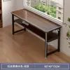 Mesa longa retangular dupla simples mesa de aluguel estreita mesa de computador quarto de estudante mesa de escrita contra parede mesa