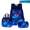 Producto Nuevo Transfronterizo 3D: Set de Tres Piezas para Estudiante con Estampado de Dibujos Animados: Mochila, Lonchera y Estuche - Más Elegante Que Nunca