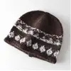Chapéu de Tricô Colorido com Ponto Jacquard Retrô Estilo Fair Isle, Novo Estilo Outono e Inverno para Homens e Mulheres, Simples e Elegante, Chapéu Quente para Proteção das Orelhas