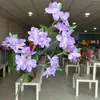 Flor sintética roxa salão de casamento foto de noivado festival tema design decoração arranjo de flores arranjo de flores DIY atacado