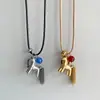 Colar com Pingente de Franja de Pônei Longo para Mulheres Novo Design de Nicho de Luxo Leve Corrente de Clavícula Trançada de Alta Qualidade Suéter