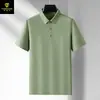 Camisa polo sin costuras para hombre de nailon-spandex, seda de hielo, manga corta, ligera, camisa de aire acondicionado, polo con cuello, uniforme de equipo para hombre, ropa de trabajo, hecho a medida