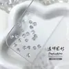 Champagne Transparente Marquise Zircón Super Brillante Joyería para Uñas Transparente Fondo Puntiagudo Forma de Gota de Agua con Alas de Mariposa Diamante para Uñas Joyería al por Mayor
