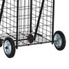 Carrito de Compras Plegable Personalizado Carrito de Compras de Metal Portátil Supermercado Comestibles Hogar Cesta para Exterior