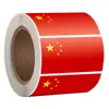 Pegatinas de Bandera Roja de Color Real, Pegatinas Pequeñas de Bandera Nacional, Pegatinas de Bandera Nacional para Niños, Decoración de Ropa, Pegatinas Faciales de Bandera Nacional, Pegatinas Impermeables para Niños