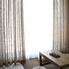 Fabricante de Mosquiteros Terminados, Cortinas de Lino Estilo Japonés para Sala de Estar, Balcón, Dormitorio, Cortinas de Lino de Piso a Techo al por Mayor, Ventana de Mirador