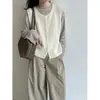 Colete Tricot Luxi Estilo Suave Texturizado de Botão Único para Mulheres, Novo para Outono 2026, Versátil para Camadas, Colete sem Mangas ss1040