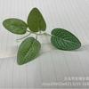 Vendas diretas da fábrica cola de malha branca folha folha de vime acessórios de planta verde simulação de folha de planta