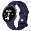 Adecuado para Google Smart Watch Pixel Watch4/3/2/1 Correa de Silicona de un Solo Color Hebilla de Mariposa Plateada Pulsera