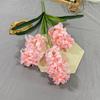 Nova simulação de flor 3 tubo de couro cabeludo jacinto salão de casamento área de boas-vindas floral fileira de flores estrada chumbo arranjo de flores decoração comércio exterior