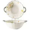Juego de vajilla estilo japonés para uso doméstico, cuencos de cerámica bajo vidriado, cuencos para arroz, cuencos para sopa, platos, platos para pescado, caja de regalo de vajilla de cerámica