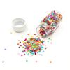 20ML engarrafado prego lantejoulas cor escura misturada letras Love Star digital DIY material celular telefone concha areia movediça
