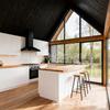 Casa Modular Prefabricada, Casa de Acero Ligero Antihielo y a Prueba de Humedad, B&B Cápsula Espacial Costera, Casa de Madera Triangular con Estructura de Acero