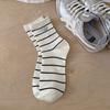 Calcetines de mujer primavera/verano Corea del Sur ins malla transpirable delgados calcetines de media caña calcetines de mujer de rayas de cachorro de dibujos animados calcetines de algodón combinables