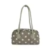 Bolso de bolos de lunares de moda para mujer, bolso de nicho, bolso casual de axila, bolso de hombro versátil de gran capacidad para el día a día