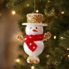 Novas decorações de boneco de neve de Natal transfronteiriças, pingentes de boneco de neve de plástico, arranjos de atmosfera festiva, enfeites de árvore de Natal em estoque