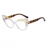 Gafas Planas Antiluz Azul Estilo Ojo de Gato para Mujer, Estilo Europeo y Americano Montura Grande Personalidad Ins Gafas Mariposa, Modernos Marcos de Gafas con Bloqueo de Color