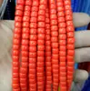 Vidro Cristal Imitação Jade Cor Sólida Não Desbota 6*8mm Contas Espaçadoras Semi-Acabadas Acessórios para Pulseira Colar DIY Acessórios Atacado