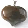 Colgante Corazón de Cristal Natural Corazón de Melocotón Moda Europea y Americana Collar Accesorios para Collares Exportación de Joyería para Ebay Amazon